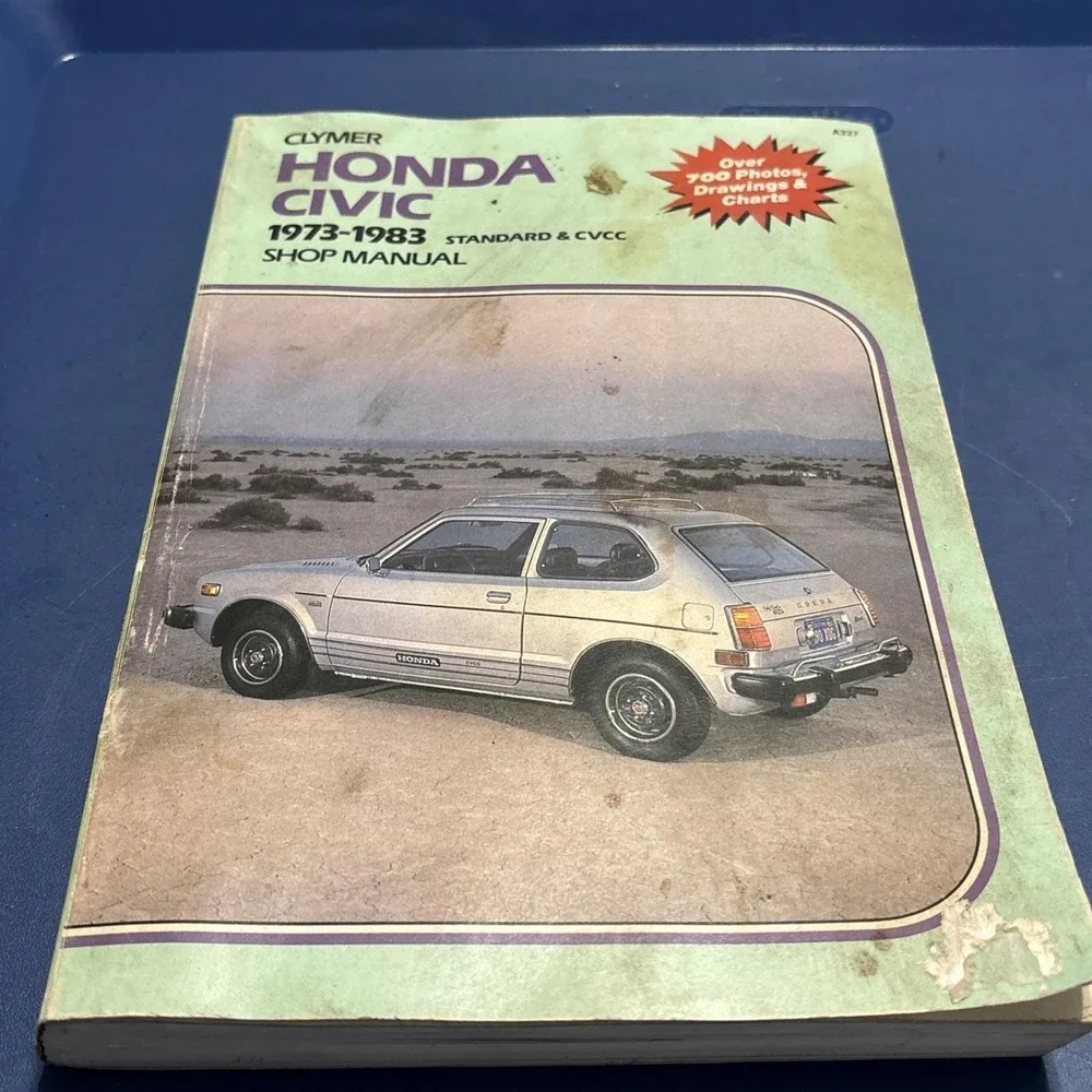 Clymer Honda Civic 1973-1983 Shop Manual A227 CVCC Repair Guide Vintage